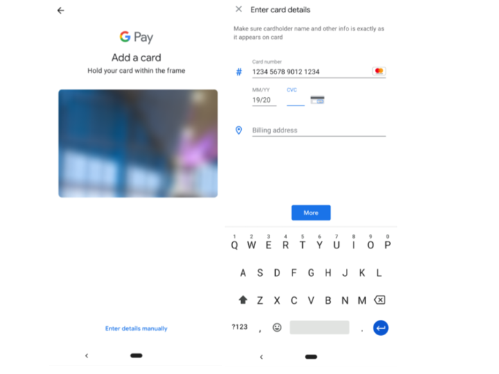 Bước 4 tích hợp thẻ tín dụng vào điện thoại trên Google Pay