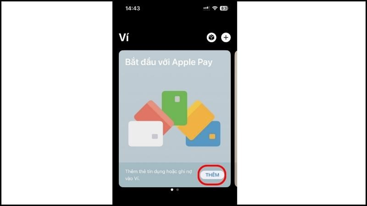 Bước 1 tích hợp thẻ tín dụng vào điện thoại trên Apple Pay