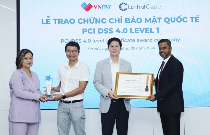 VNPAY SoftPOS đạt tiêu chuẩn bảo mật quốc tế PCI DSS 4.0 cấp độ 1 - cấp cao nhất về bảo vệ dữ liệu thẻ